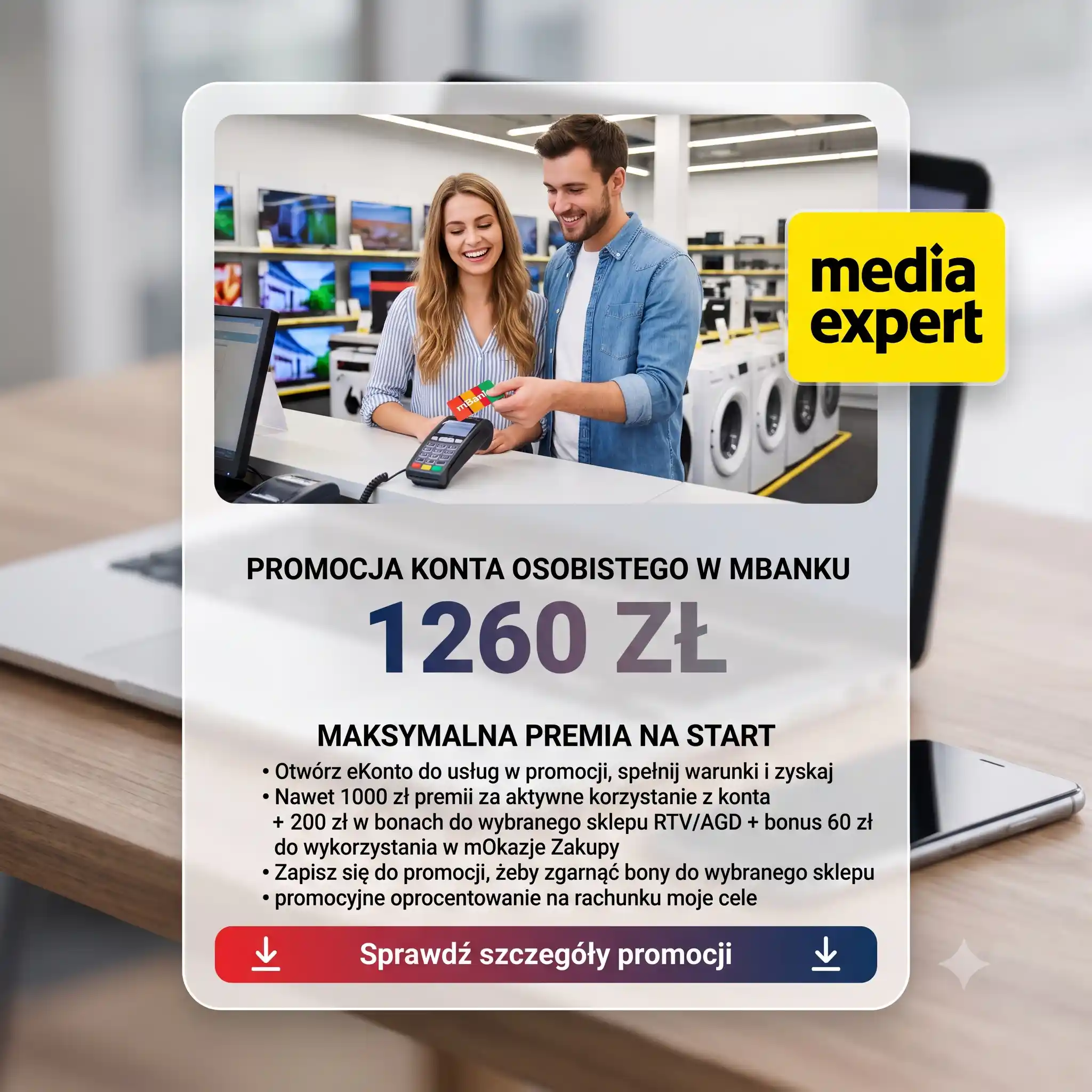 Promocja mBank Cała naprzód – zyskuj z kontem w mBanku oraz Zgarnij nagrodę z eKontem do usług