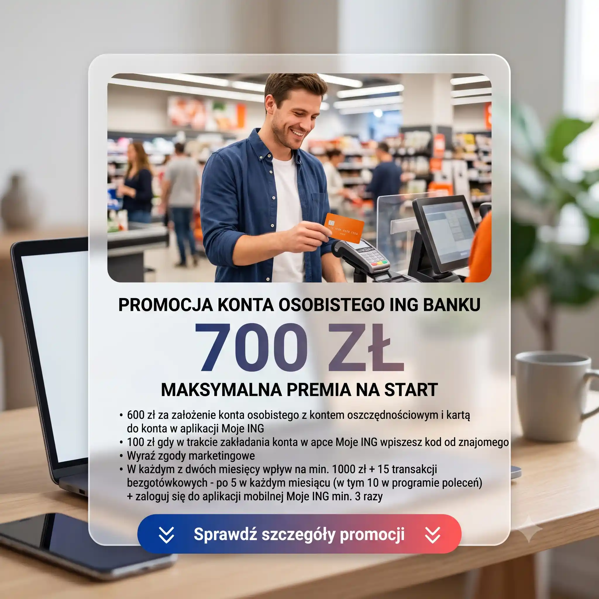 Promocja Mobilni zyskują ING Bank + Poleć ING – Zgarnij 700 zł!