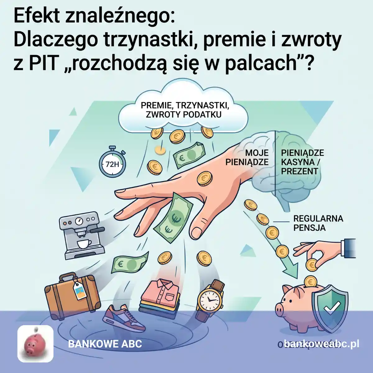 Efekt znaleźnego: Dlaczego trzynastki, premie i zwroty z PIT „rozchodzą się w palcach”?