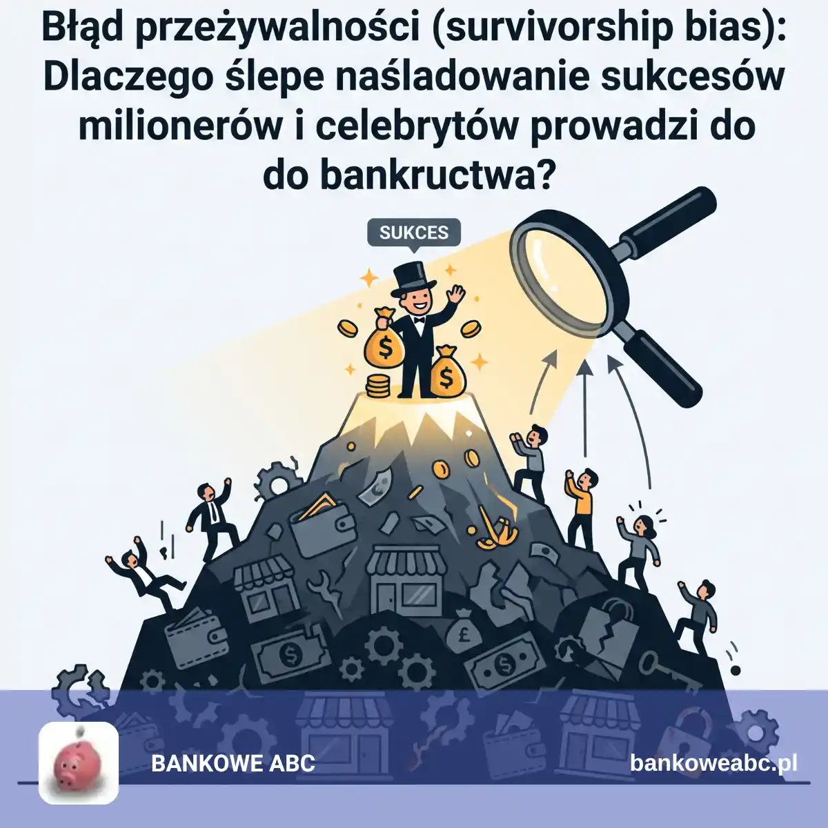 Błąd przeżywalności (survivorship bias): Dlaczego ślepe naśladowanie sukcesów milionerów i celebrytów prowadzi do bankructwa?